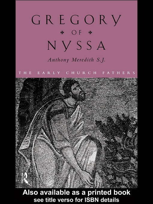 Title details for Gregory of Nyssa by Anthony  Meredith - Available